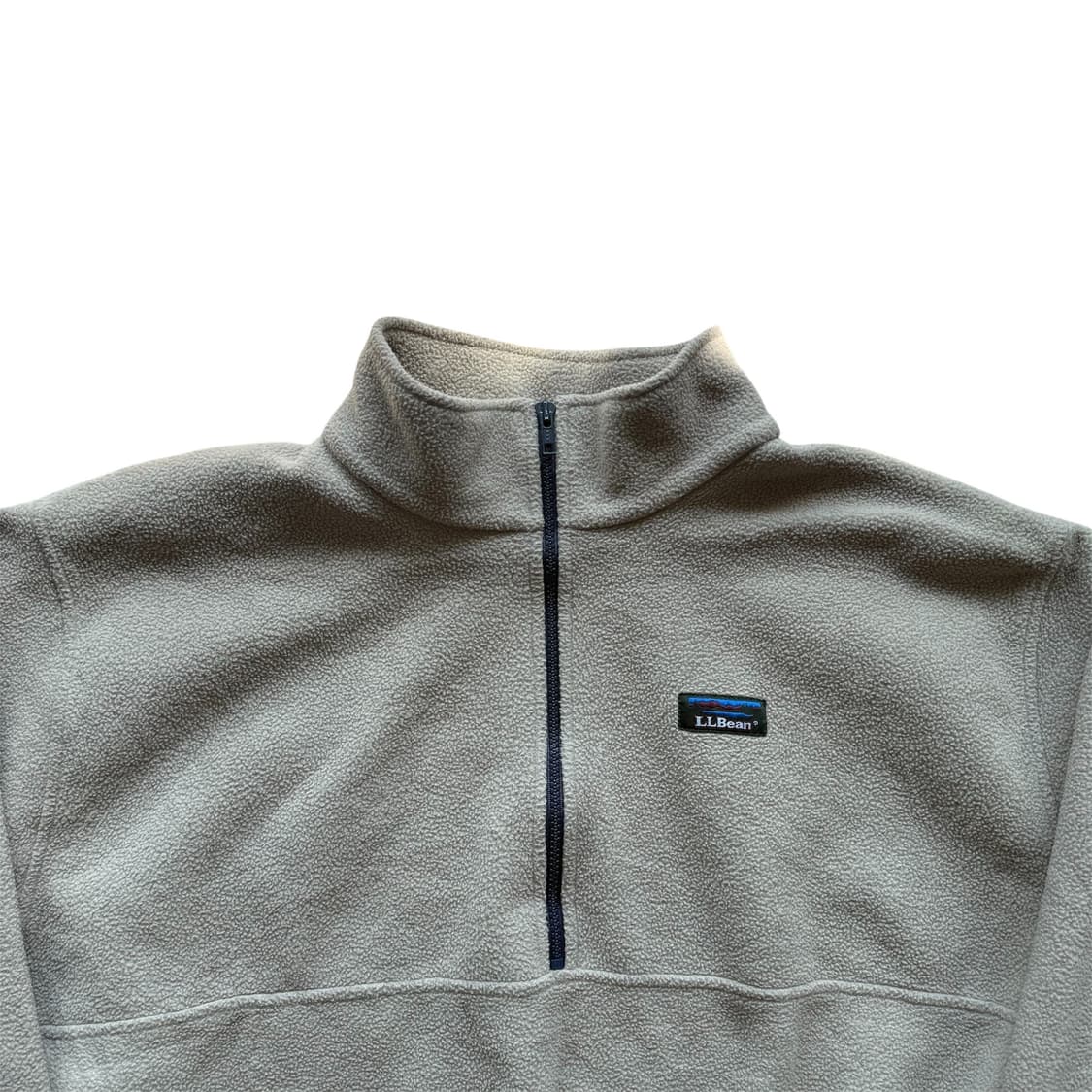 90s L.L.Bean 플리스 하프 집업 오트밀 상품이미지4