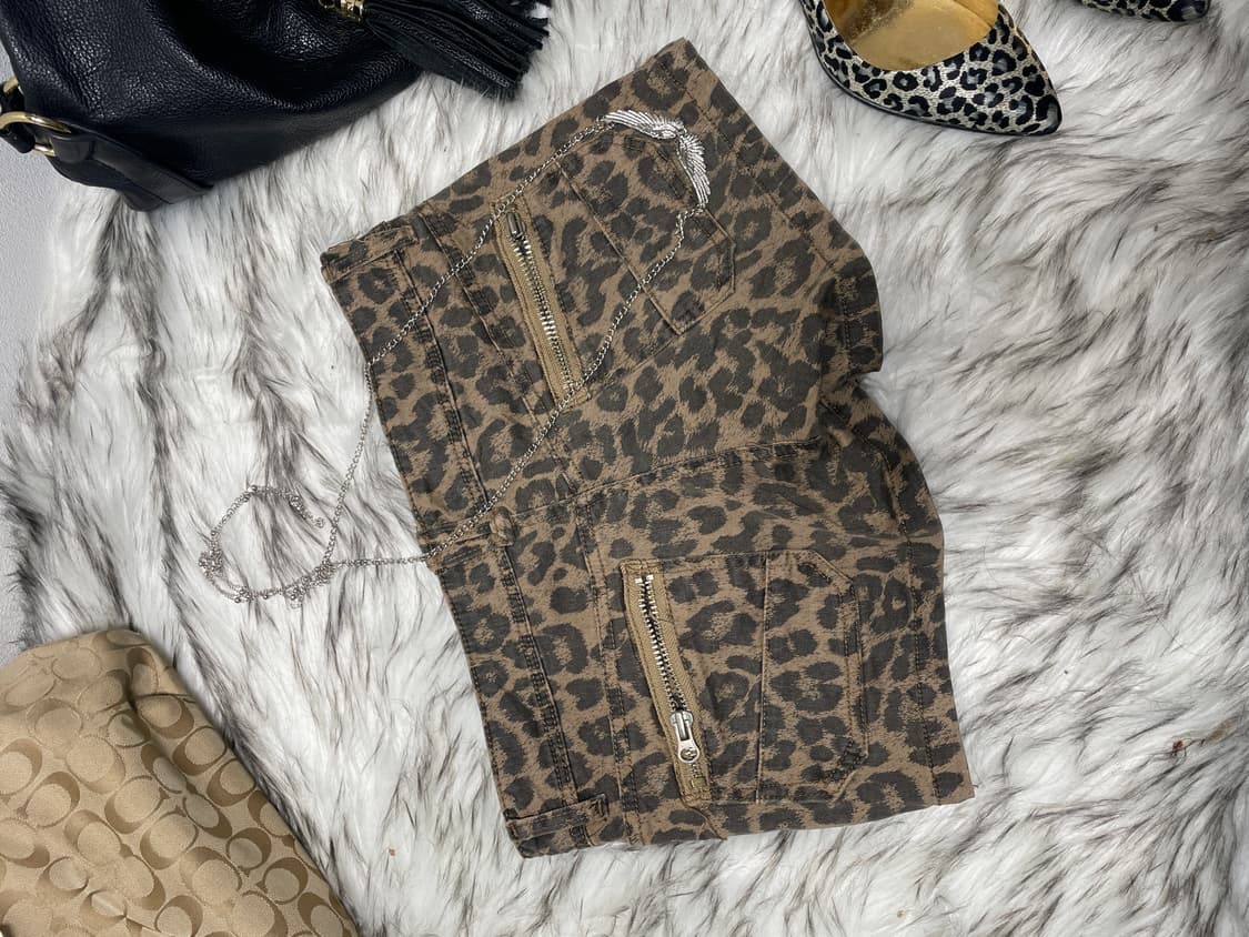 갸루 호피 스커트 팬츠 상품이미지3