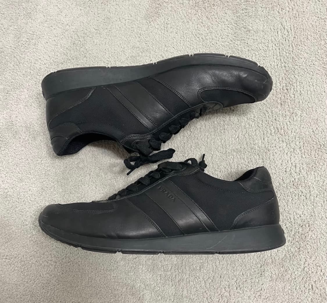 290) 프라다 스포츠 레더 로고 나일론 스니커즈 상품이미지6