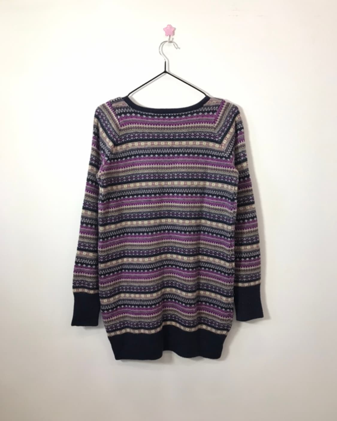 Archives Japan Purple Ethnic Nordic Knit 상품이미지2