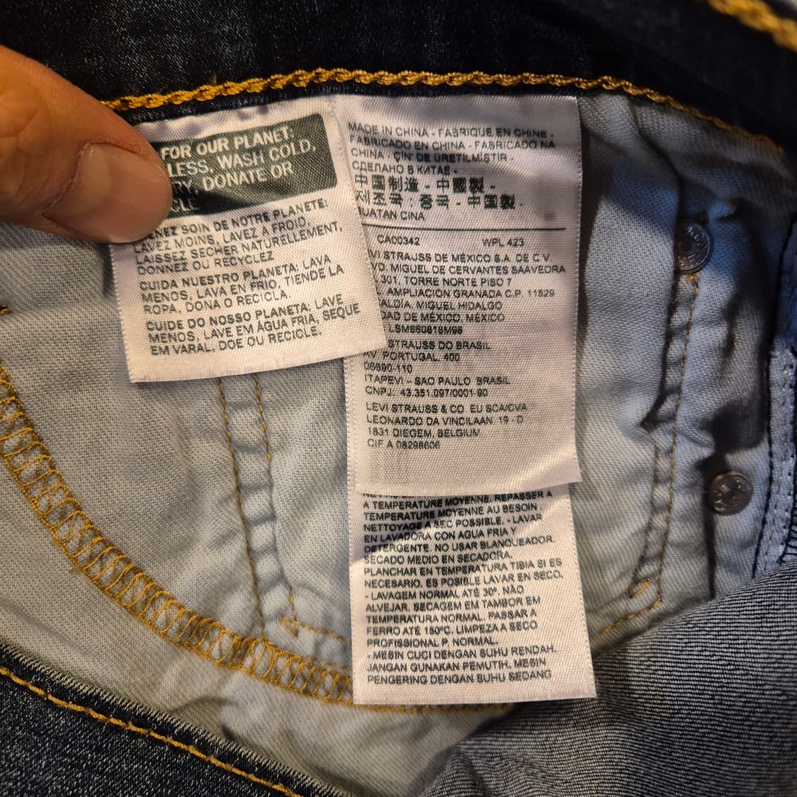 (32인치) 리바이스 512 슬림핏 청바지  상품이미지4