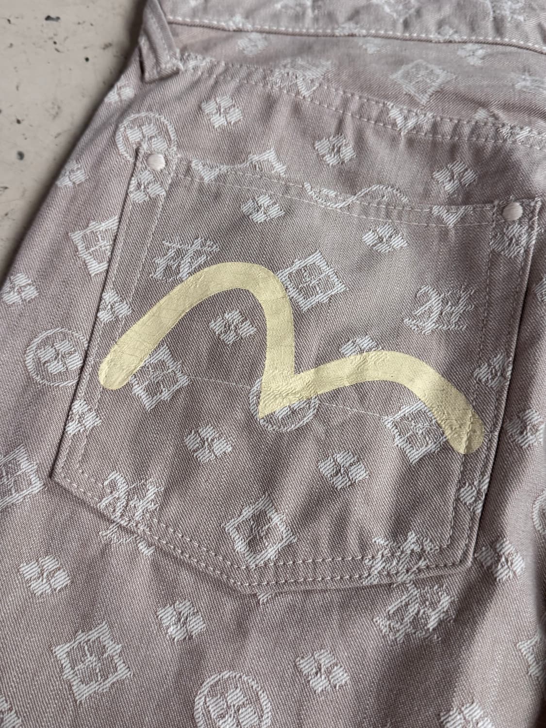 에비수 재팬 다이콕 모노그램 데님팬츠  상품이미지6