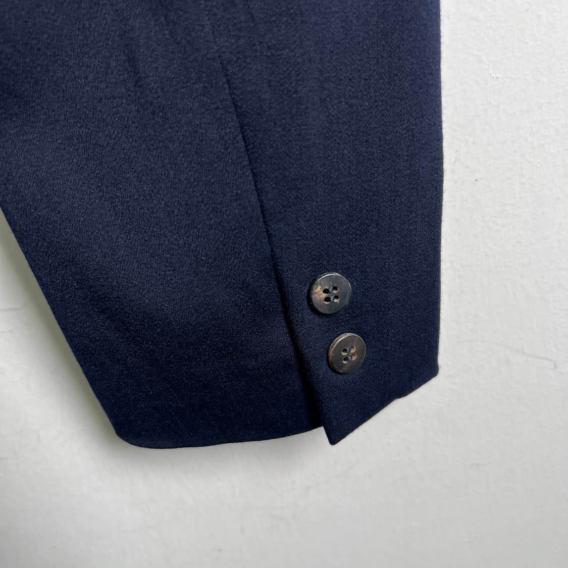 꼼데가르송 트리콧 네이비 벨티드 테일러드 크롭 자켓  상품이미지5