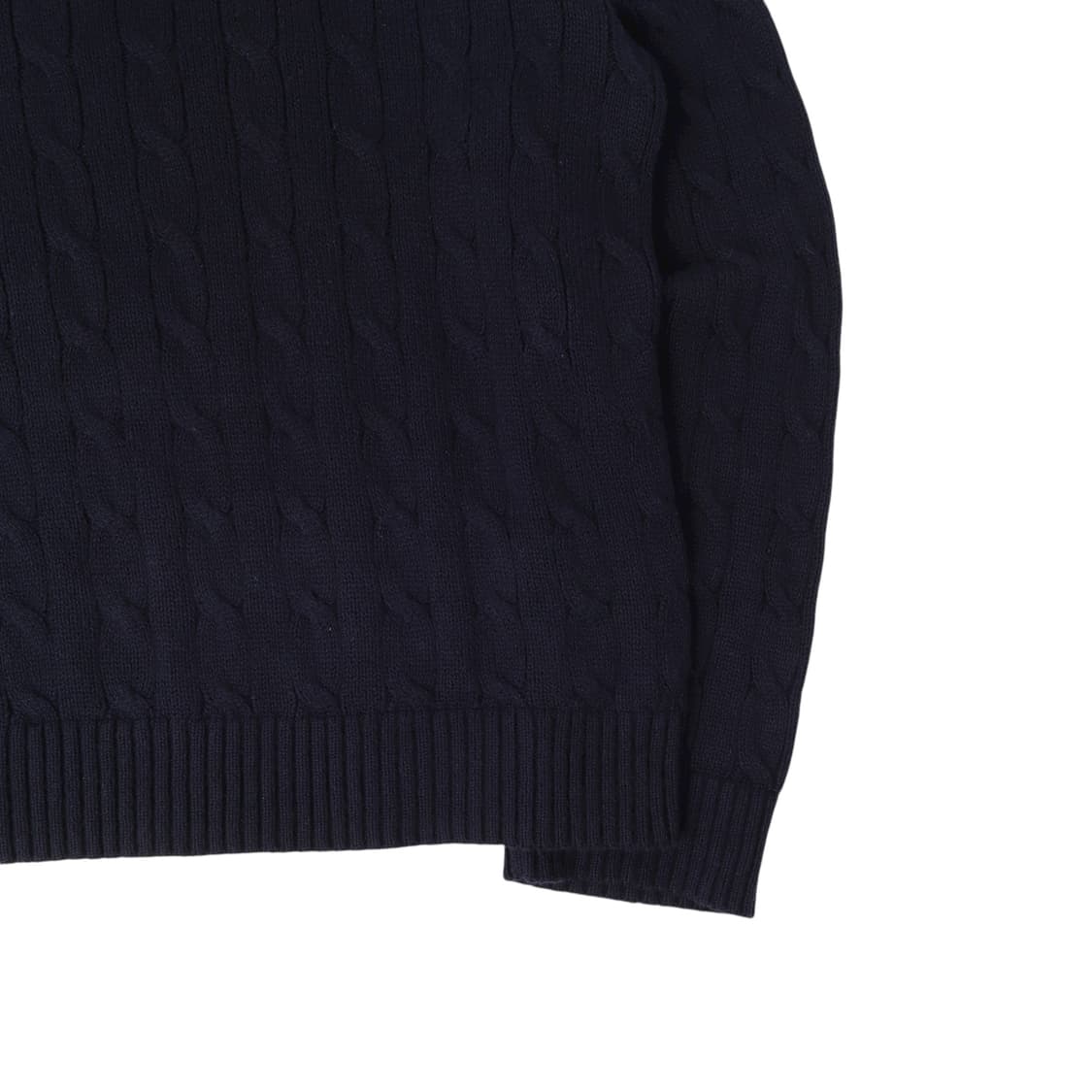 폴로 랄프로렌 QR 네이비 케이블 니트 스웨터 상품이미지4