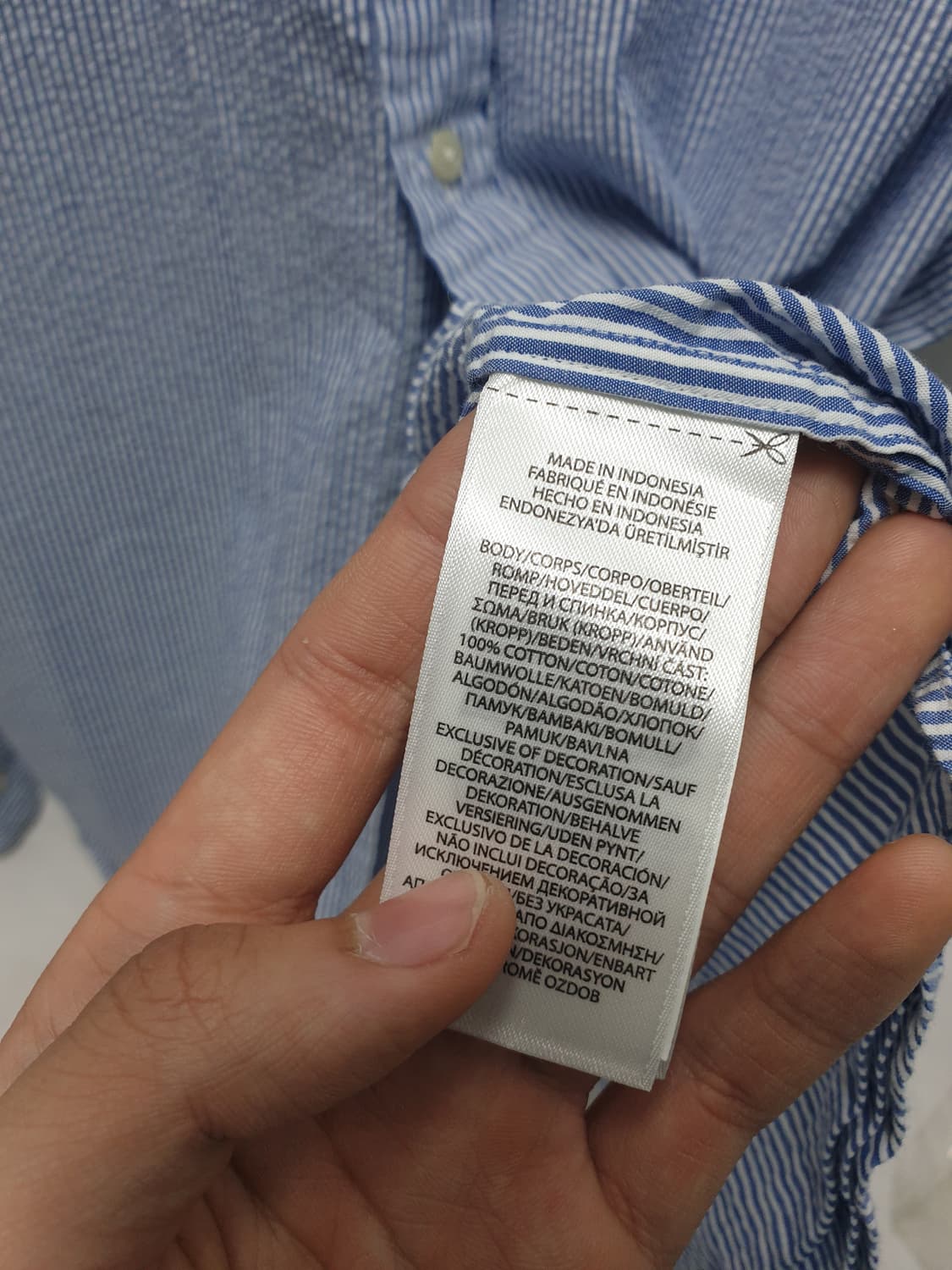 폴로 랄프로렌 스트라이프 셔츠 L 상품이미지5