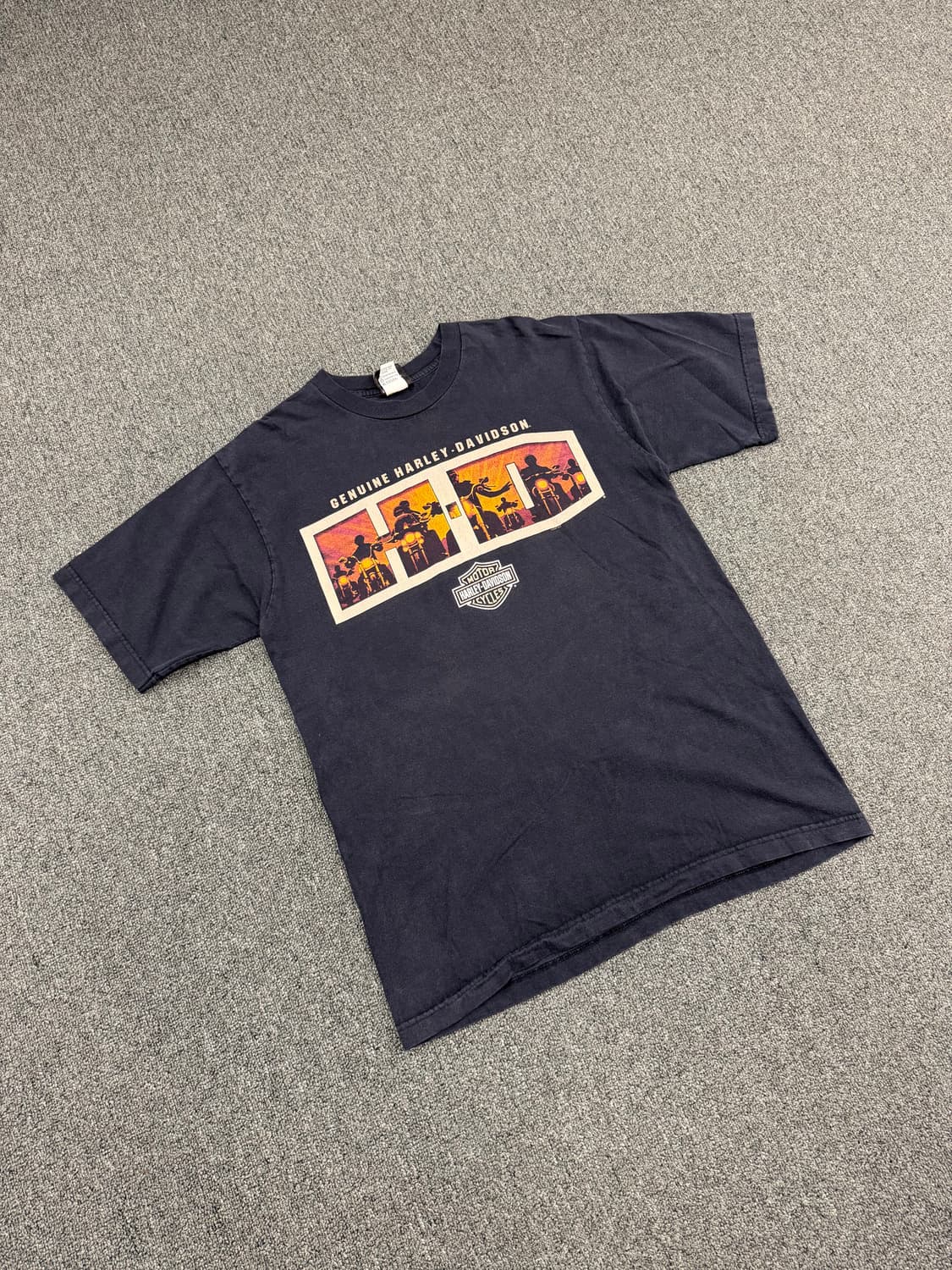 L) 할리데이비슨 빈티지 스모키마운틴 프린팅 반팔 티셔츠 상품이미지1