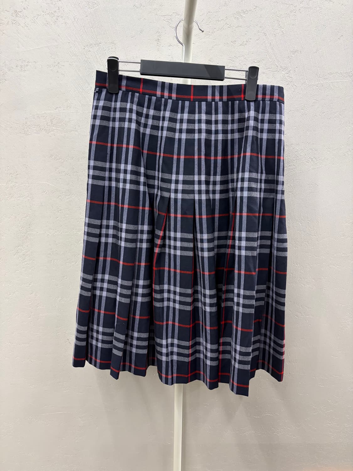 버버리 체크 플리츠 스커트 치마 M 상품이미지2