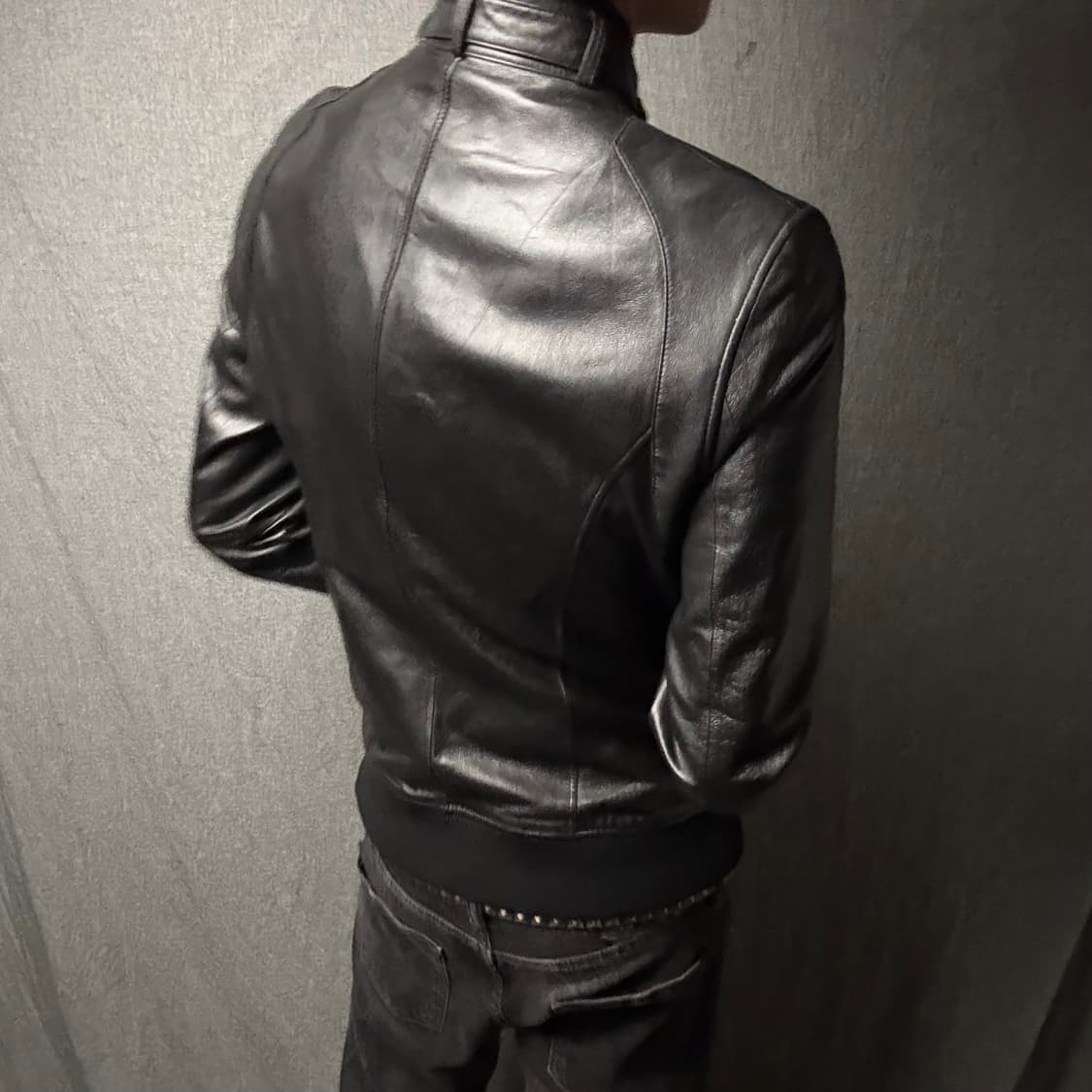 lamb skin leather jacket 상품이미지6