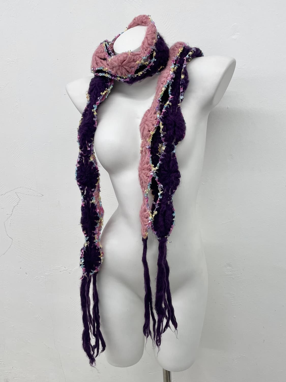 캔디 컬러 디테일 머플러  상품이미지3