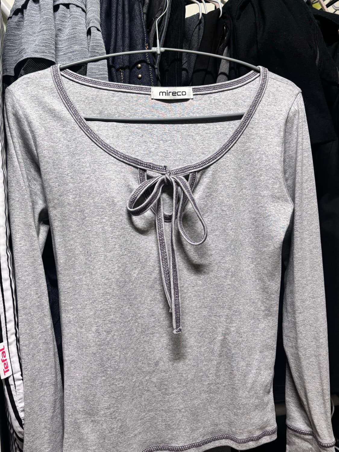 미레코 스티치 리본 티 상품이미지2