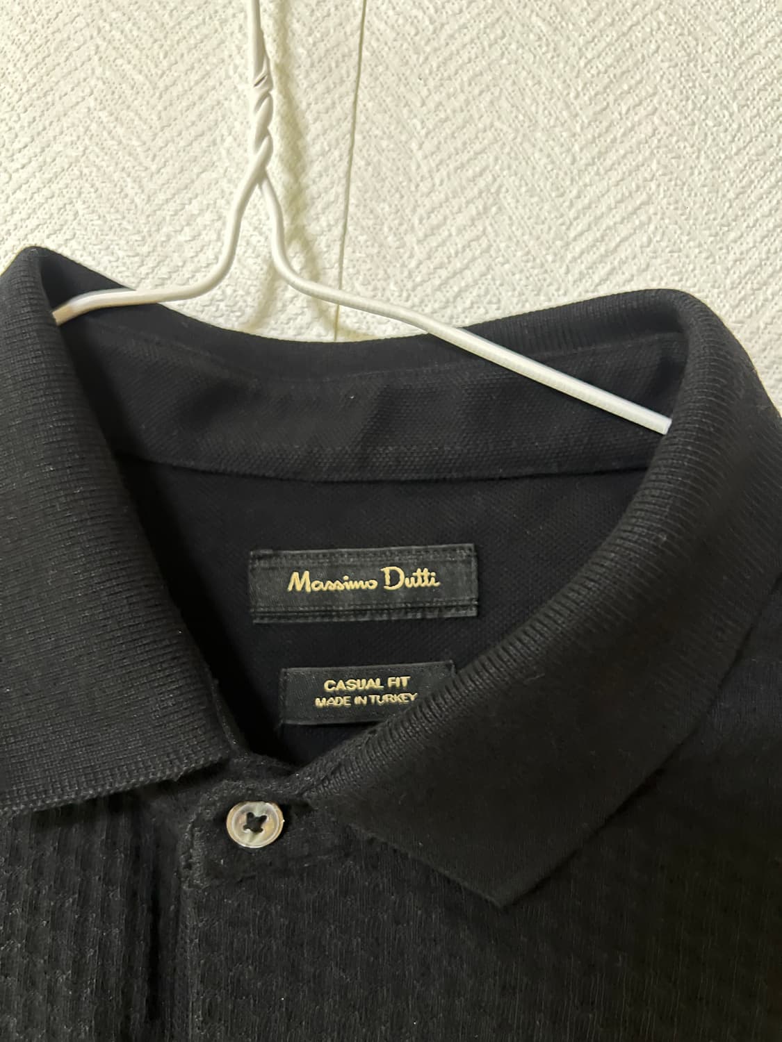 마시모두띠 블랙 카라티셔츠 L 새상품 상품이미지2