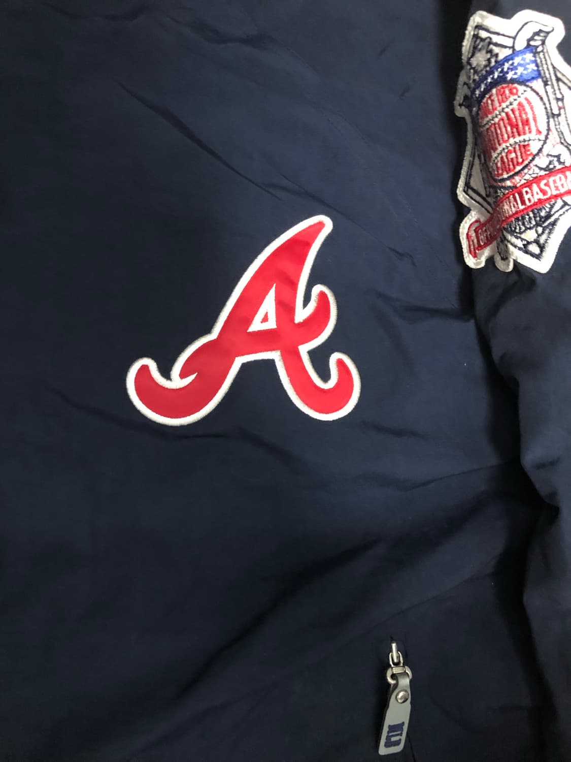 MLB 애틀랜타 바람막이 네이비 후드 자켓 점퍼 100 상품이미지4