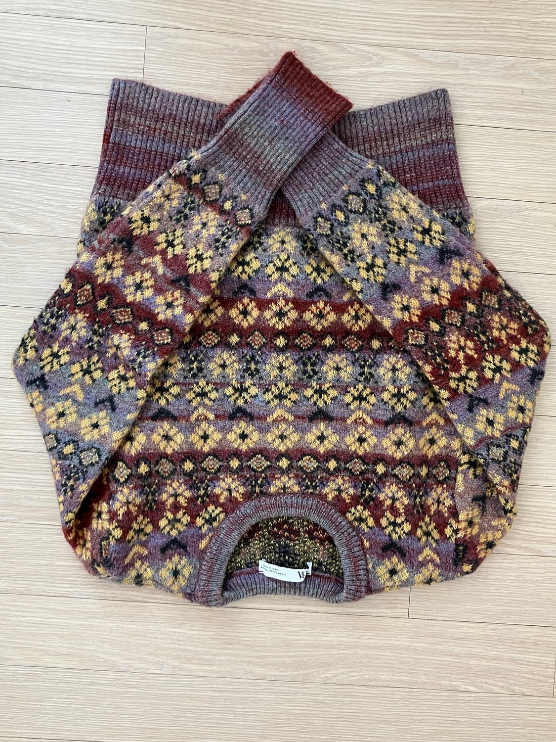 자라 패턴 니트 m사이즈 상품이미지1