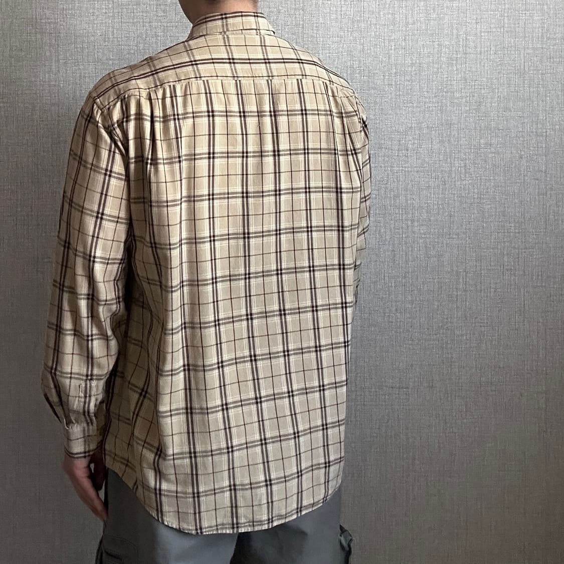 YSL 입생로랑 체크 패턴 포켓 셔츠 XL 상품이미지4
