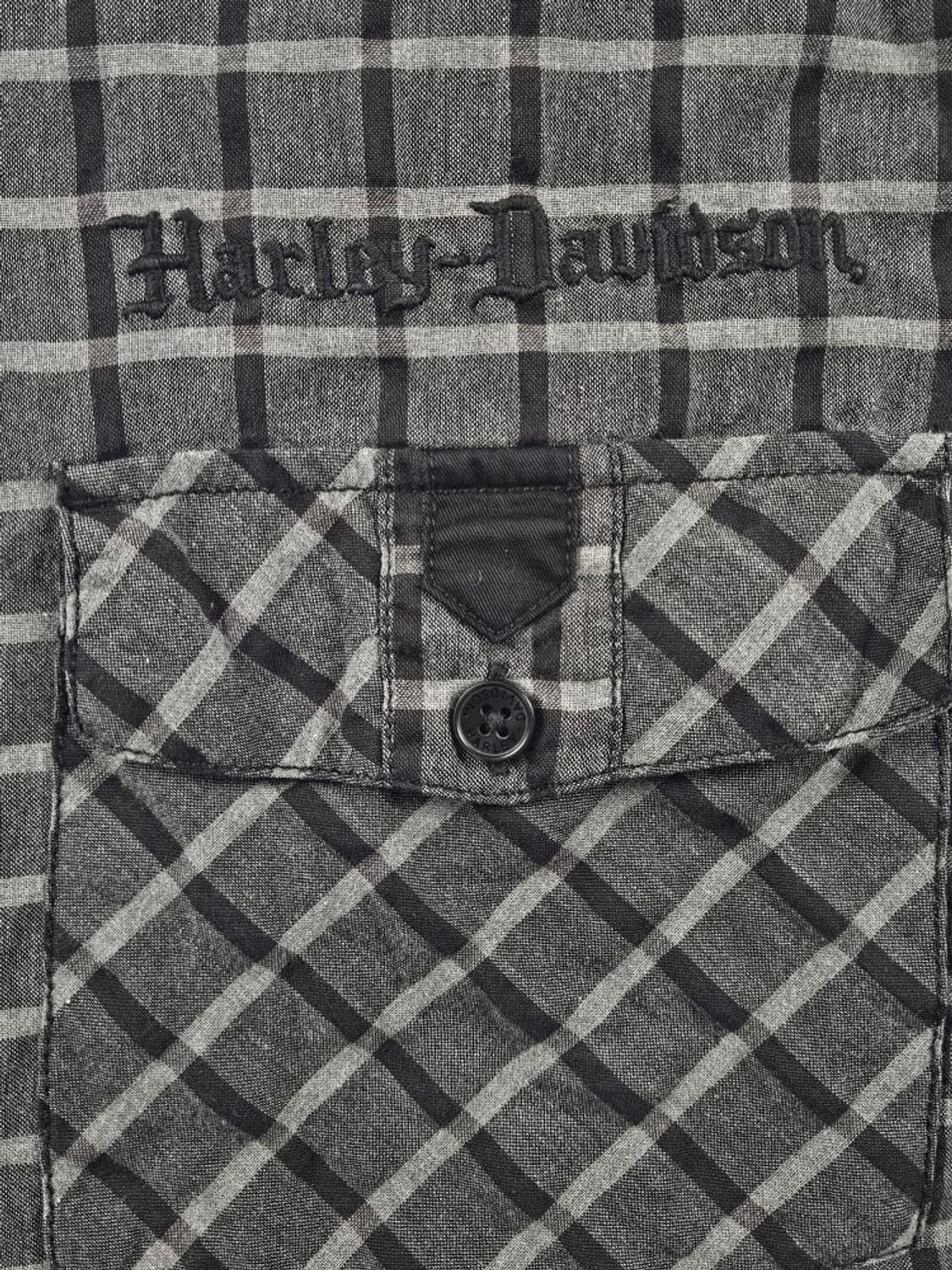 할리데이비슨 체크패턴 바이커 반팔 셔츠 ( L 추정 ) / 11367 상품이미지6