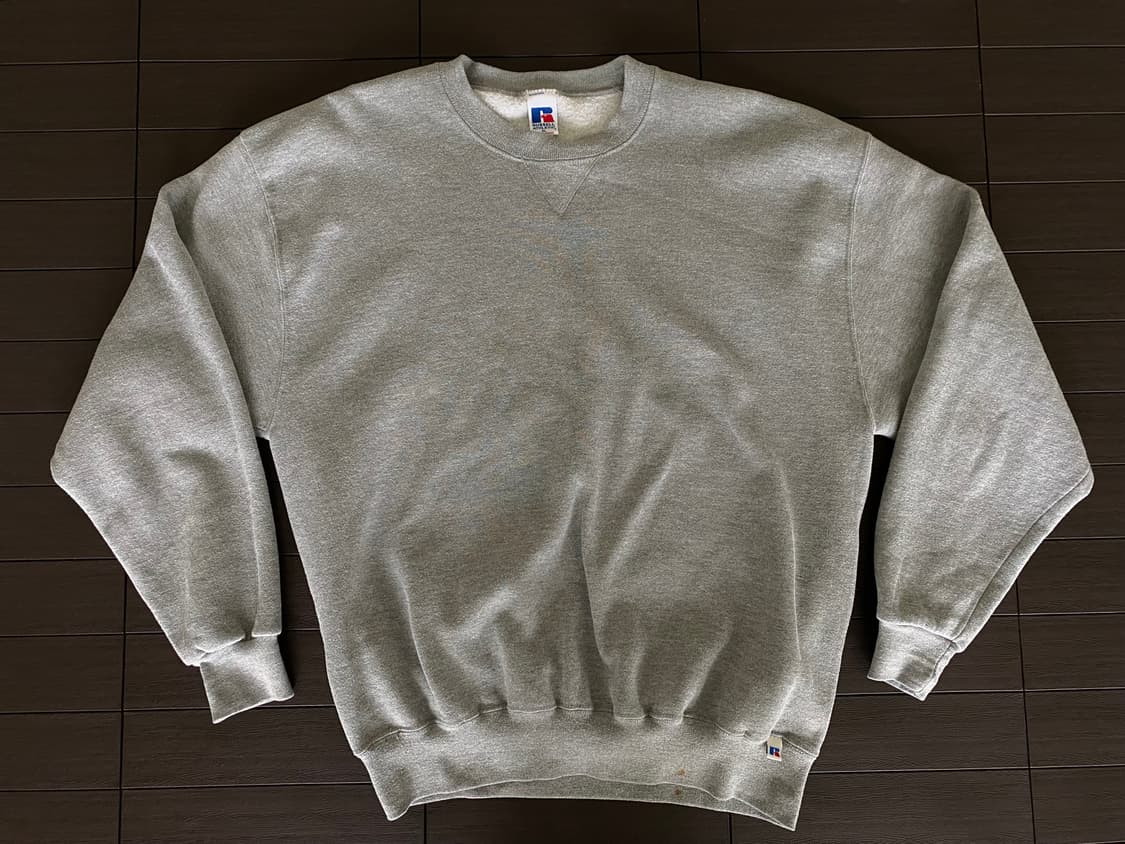 (XL) 90s 빈티지 러셀 스웻셔츠 그레이 상품이미지1