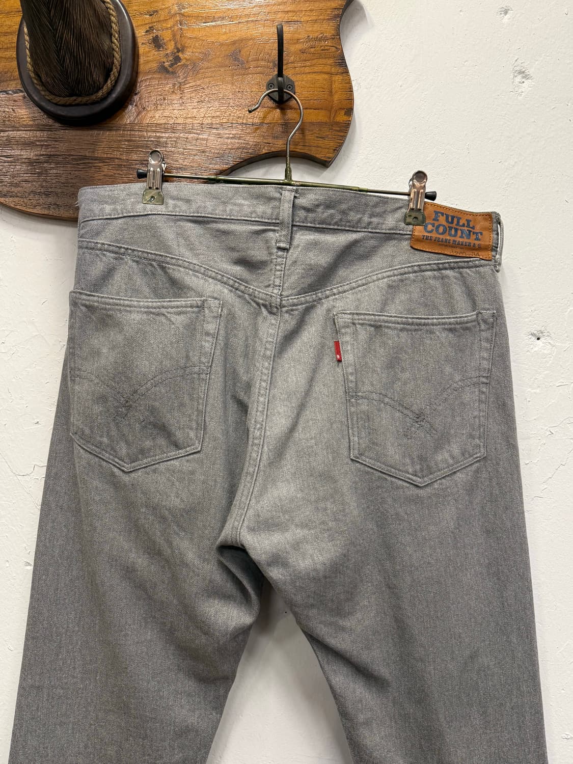 34inch) FULLCOUNT 풀카운트 Gray Selvedge Jea 상품이미지1