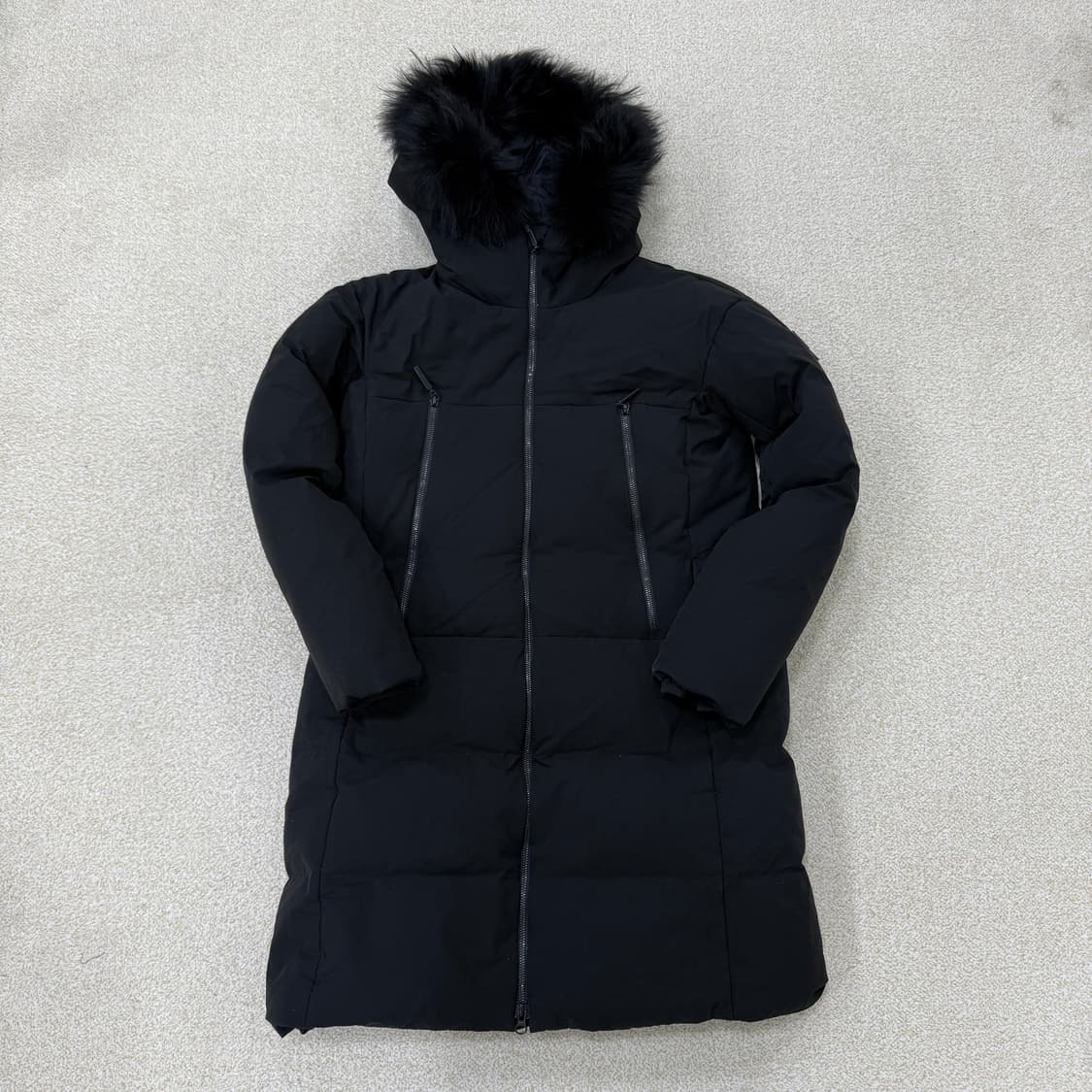 [85] 데상트 여성 덕다운 블랙 롱패딩 1223T2 상품이미지1