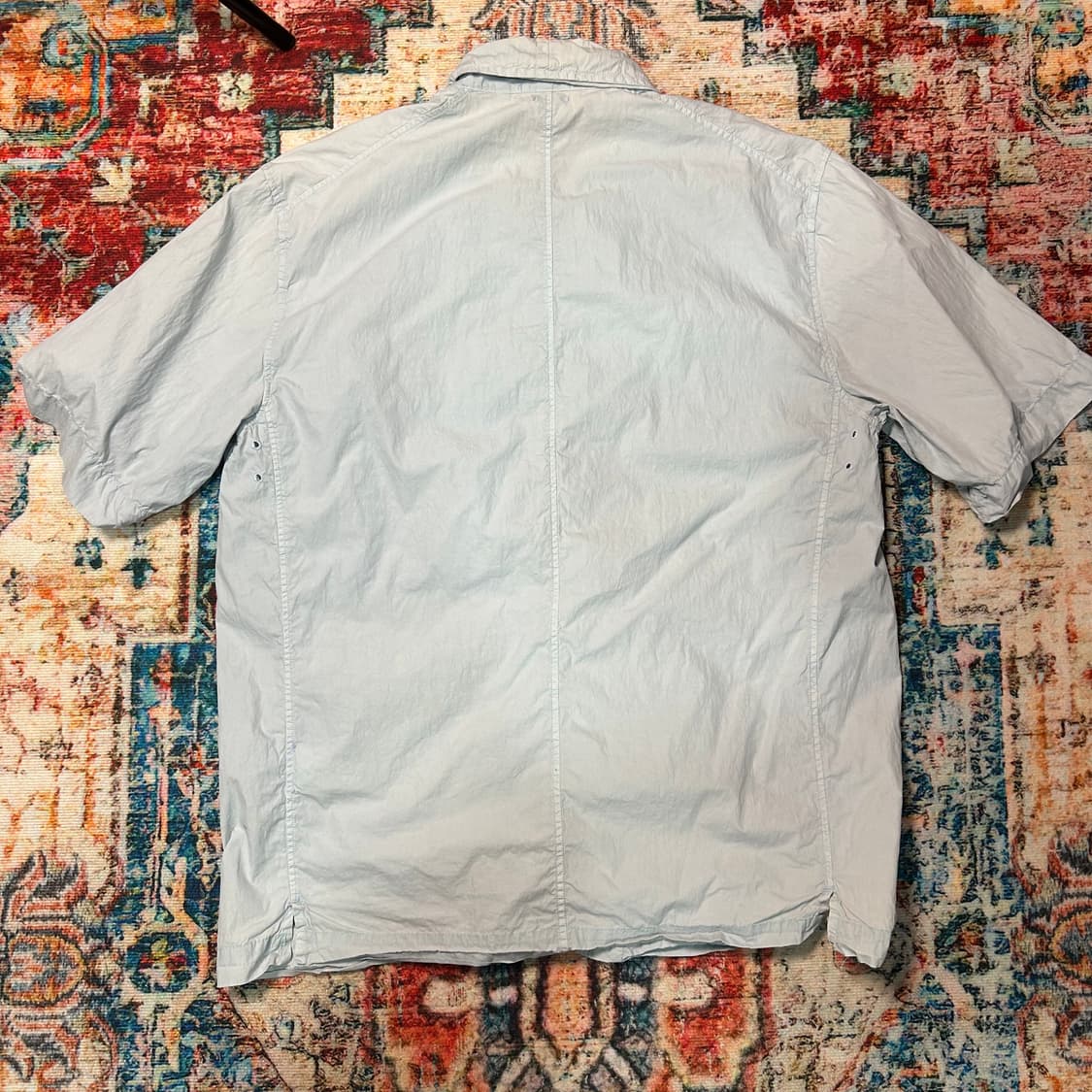 [XL] 00s 스톤아일랜드 아이스 블루 반팔 셔츠 상품이미지2