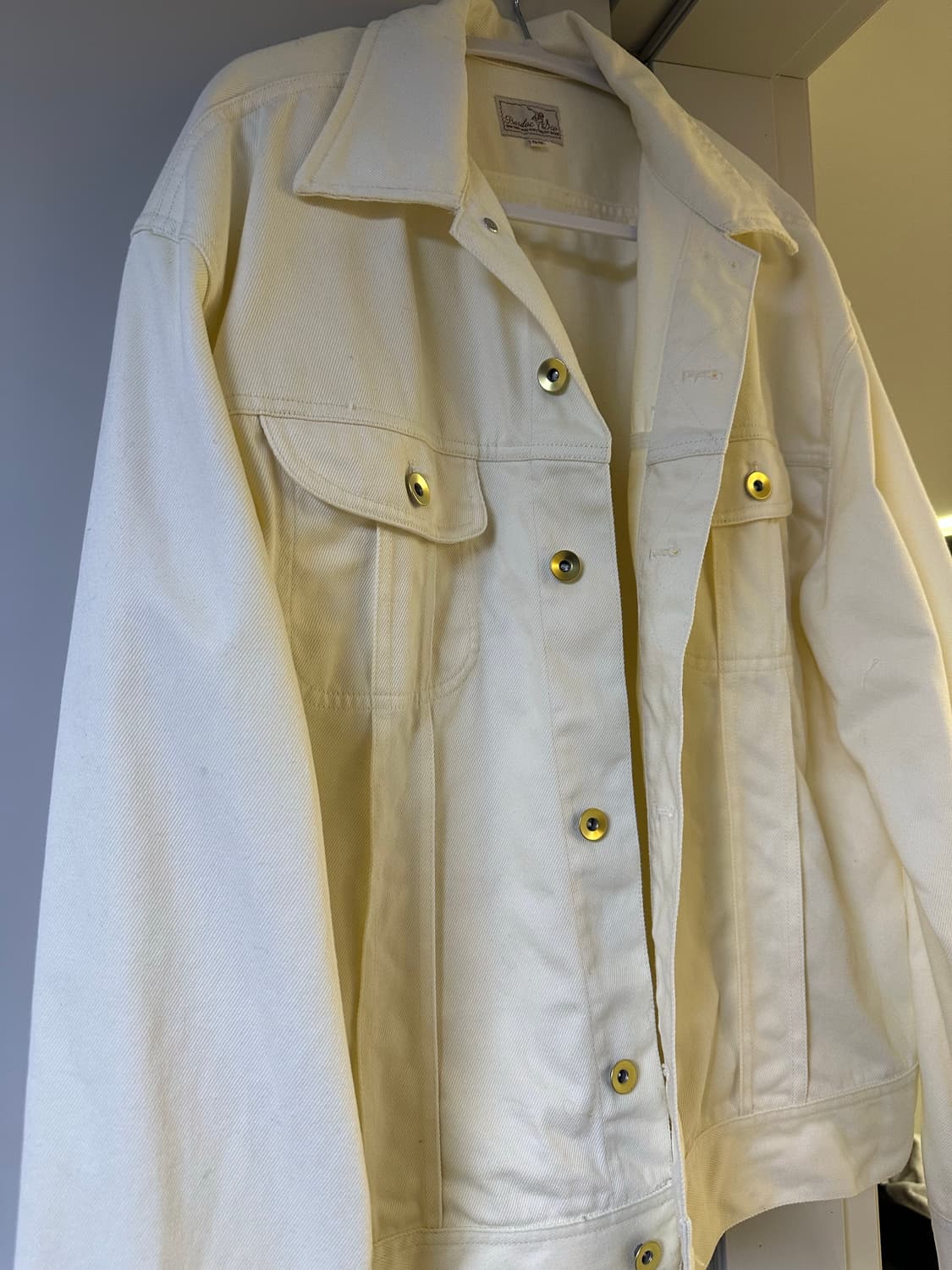 (바독)(44)111ST 크리스탈 크림 라이트 트윌 웨스턴 자켓 상품이미지4