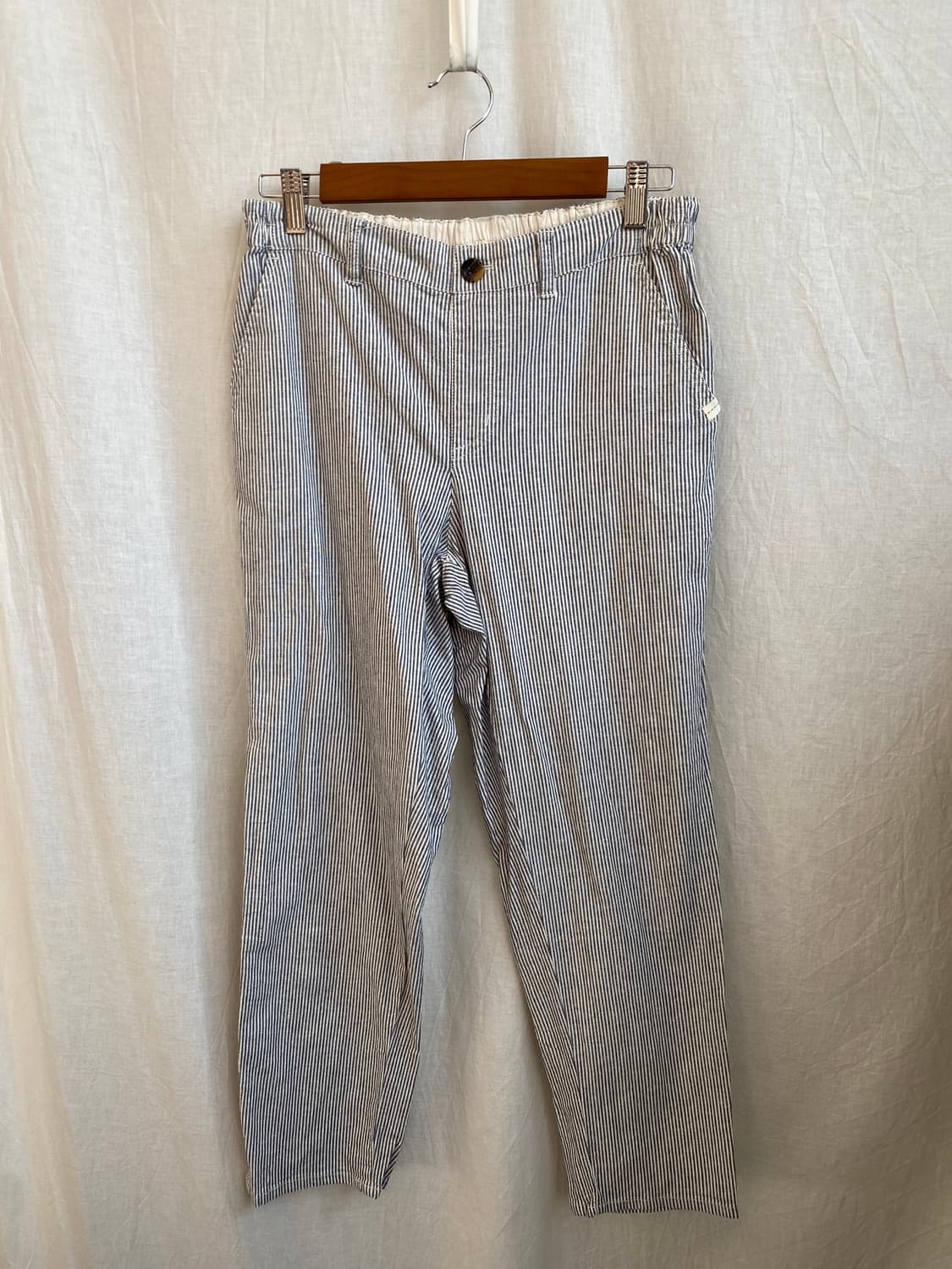 스트라이프 코튼 밴딩팬츠(M-L) 상품이미지1