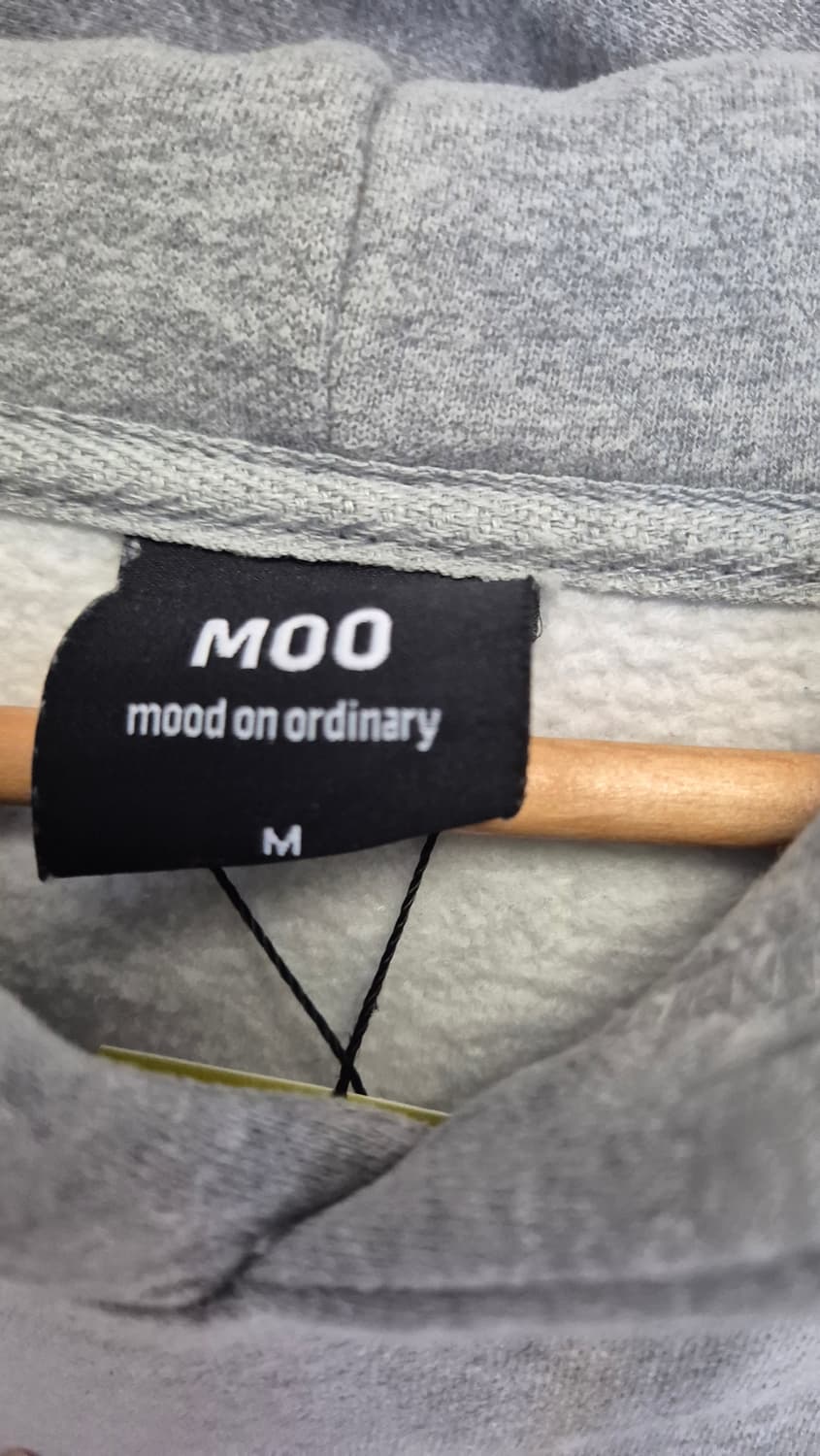 엠오오 피치스킨 벌룬오버 후드집업 - 그레이 M 상품이미지2