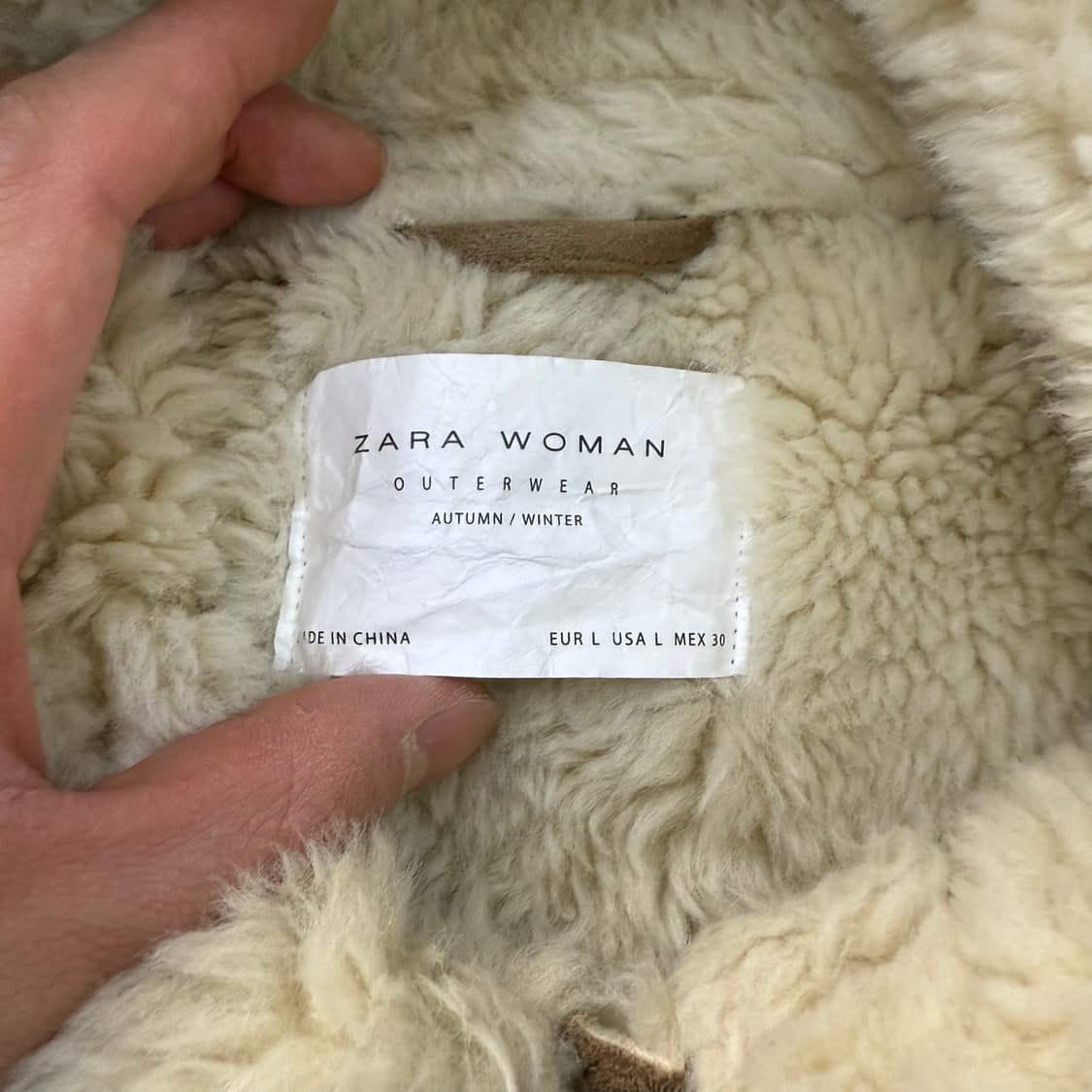 [L] 자라 여성 무스탕 롱자켓 1223T2 상품이미지3