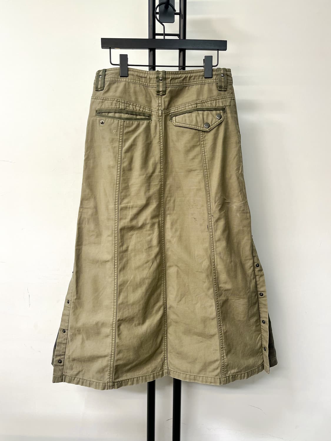 아비렉스 밀리터리 사이드 버튼 카모 스커트 상품이미지4