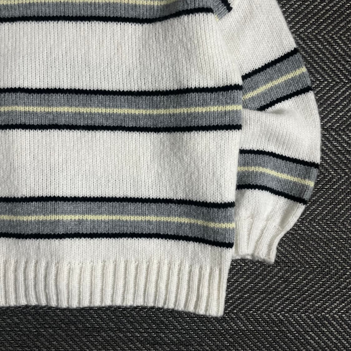 빈티지 단가라 디테일 박시핏 스웨터o 3137 상품이미지2