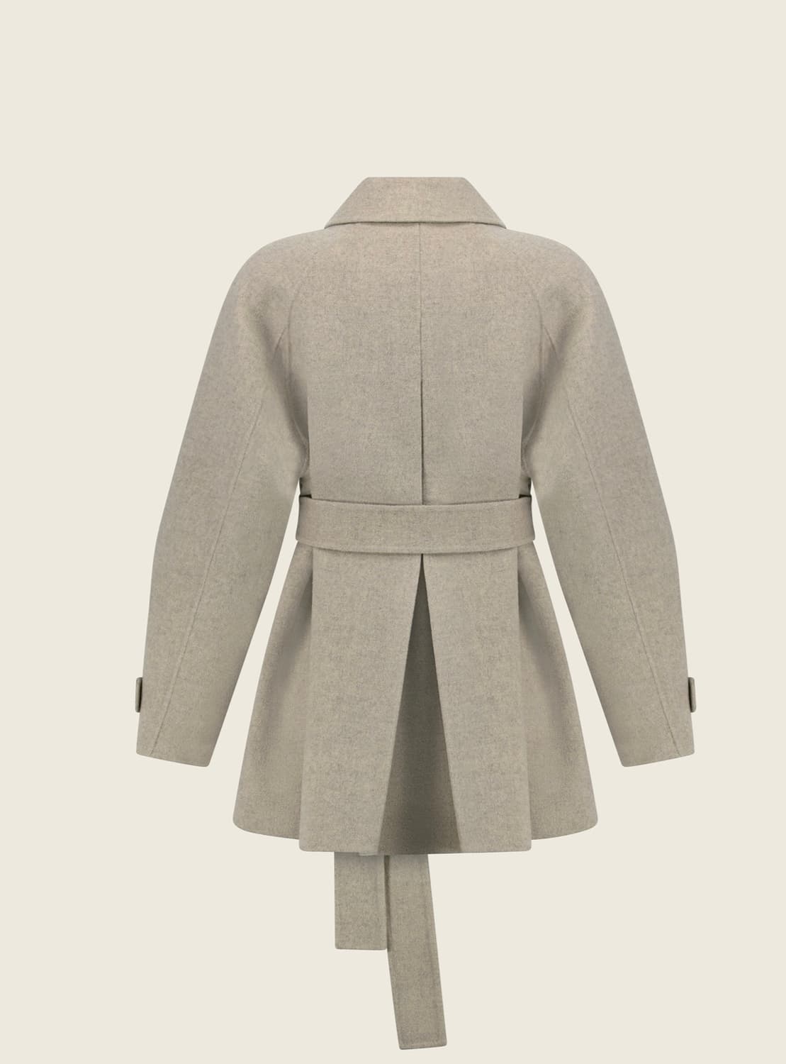 유메르 베일리 캐시미어 하프코트 문베이지 상품이미지2