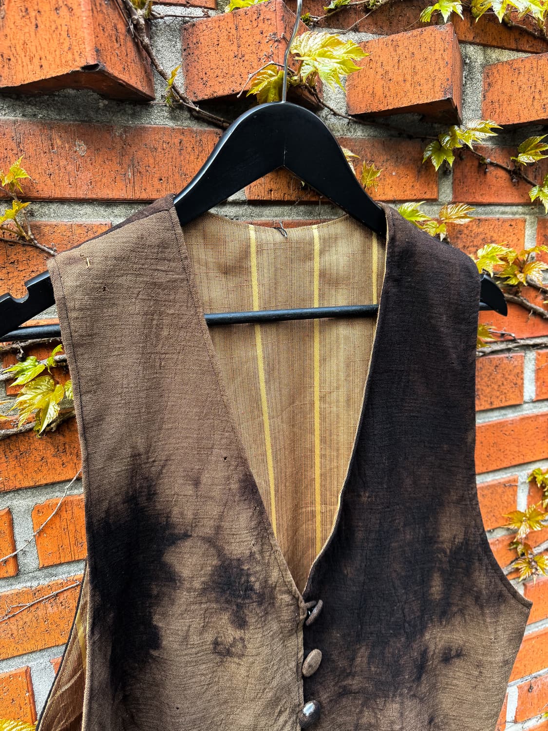 Vintage Tie-dye Linen Vest 상품이미지5