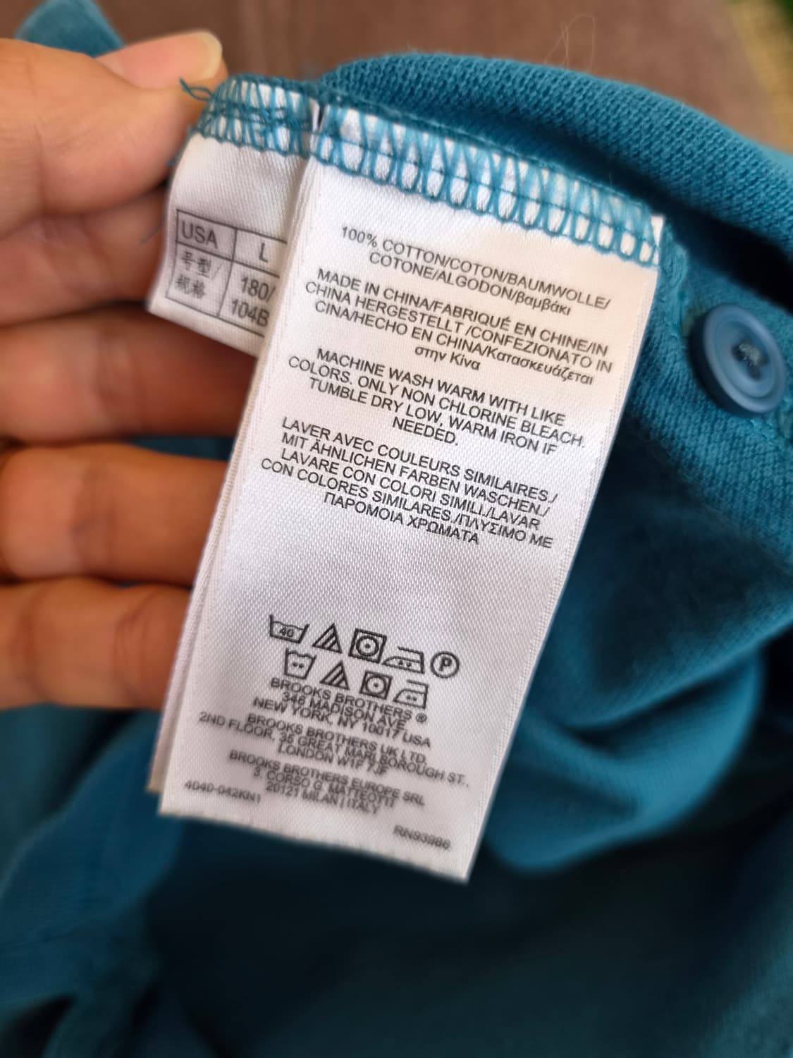 브룩스브라더스 남성 반팔PK카라티셔츠 L사이즈 상품이미지7