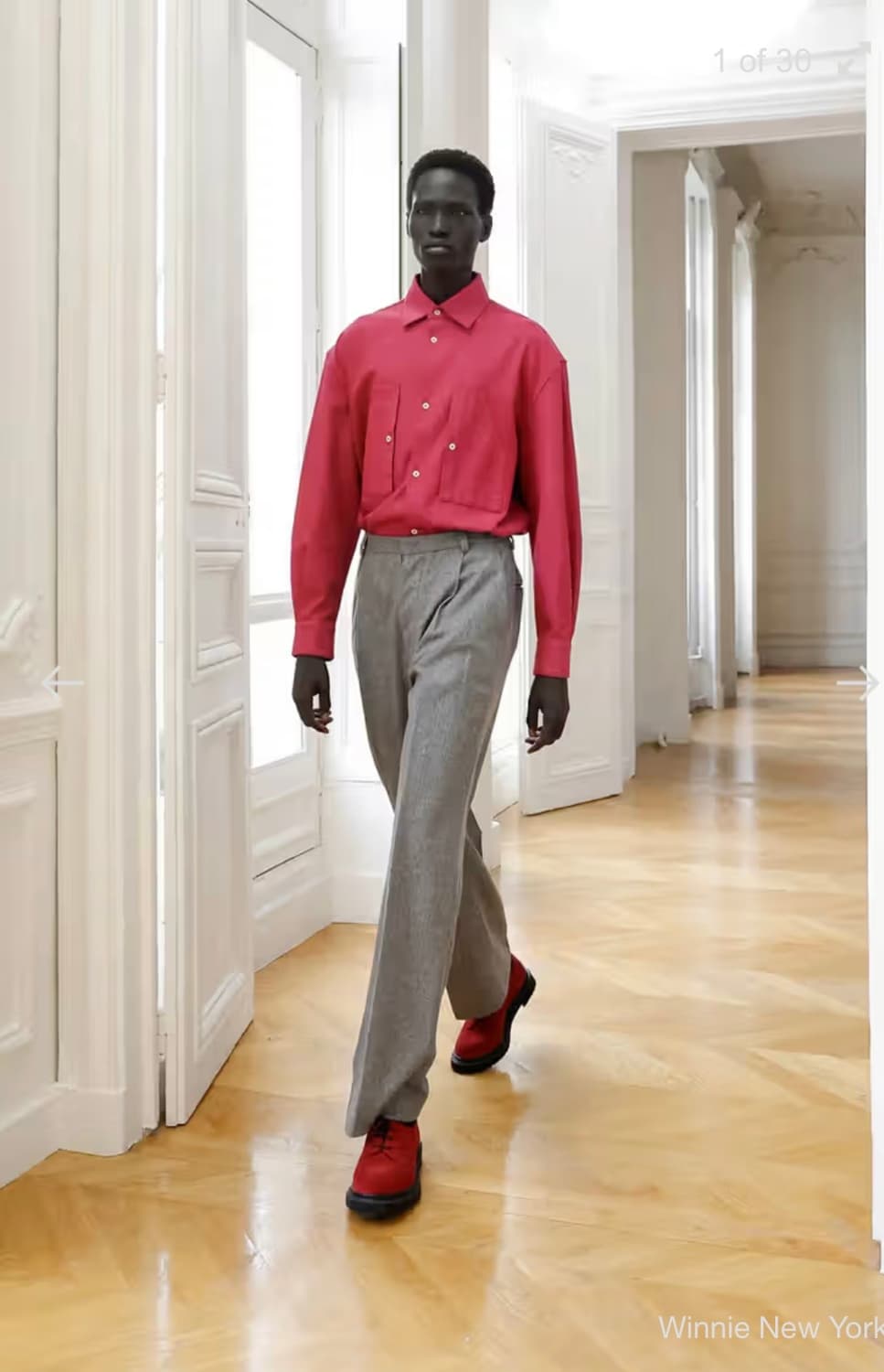 아듀 파리 x 위니 뉴욕 버건디 더비 42사이즈 상품이미지3