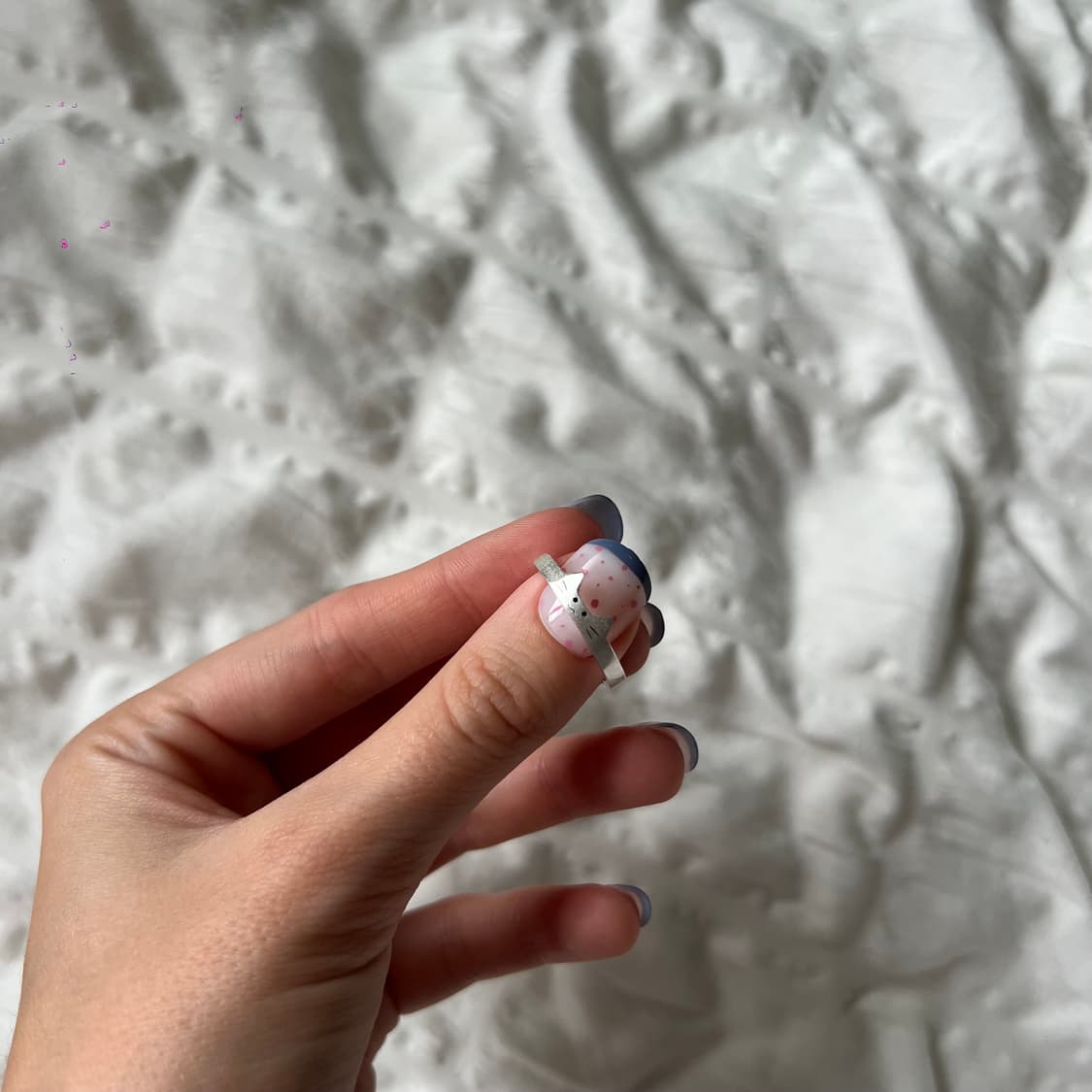 실버 키티 반지 상품이미지3