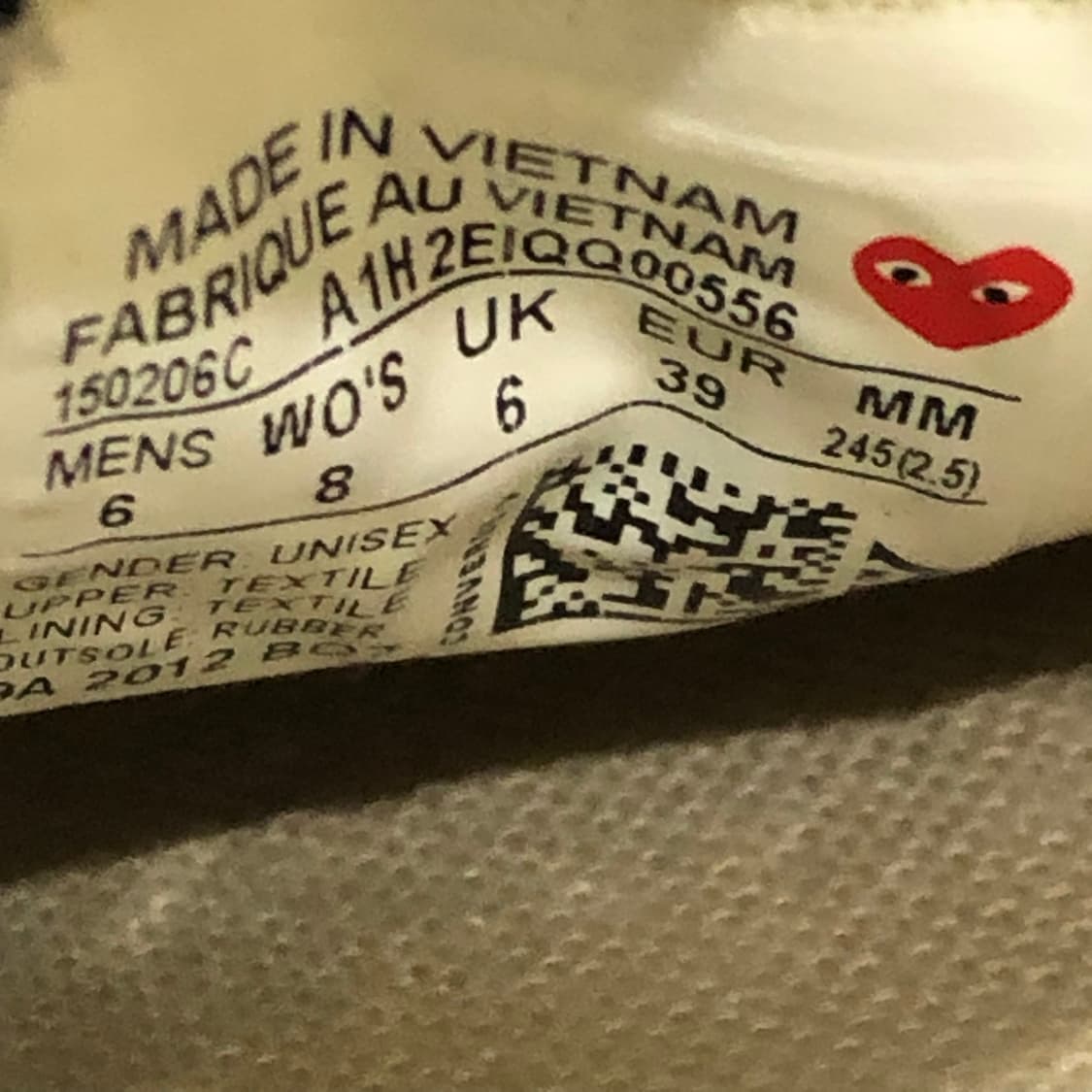 꼼데가르송 컨버스 척테일러 로우 스니커즈 상품이미지5