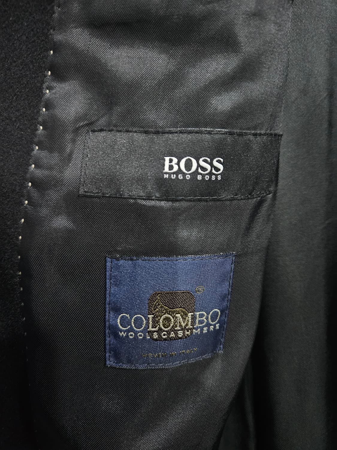 휴고보스 블랙컬러 남성 슬림핏 100 롱코트  상품이미지3