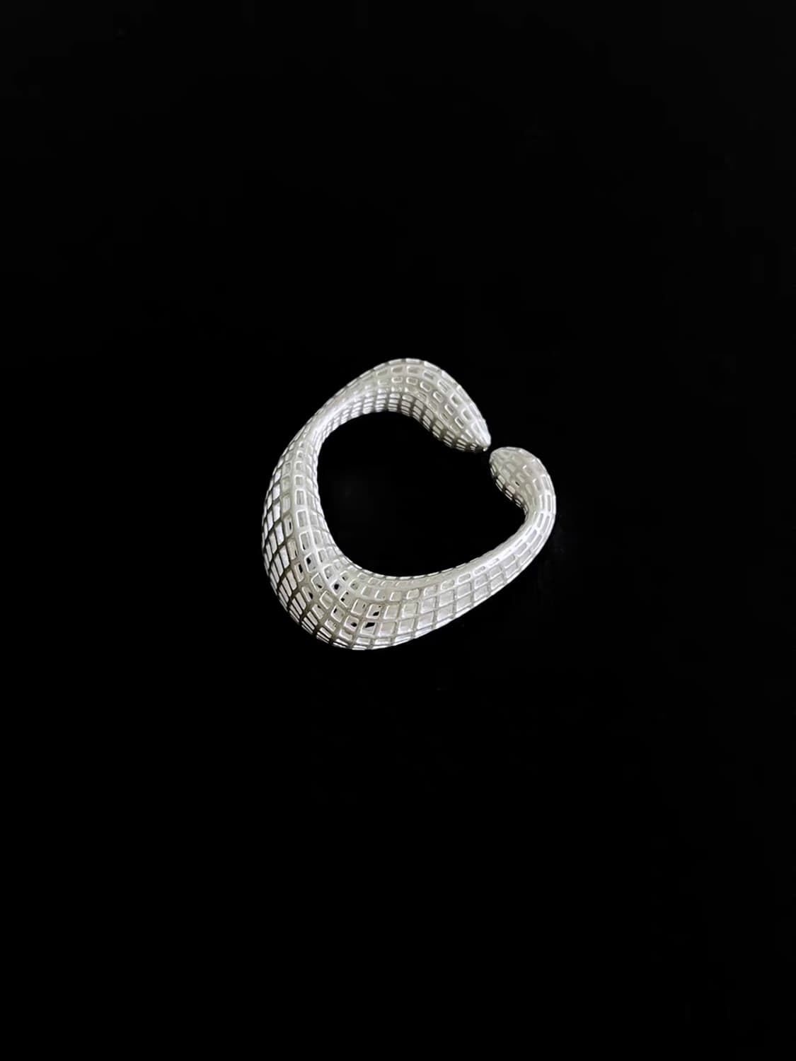 Oceanora 3D 프린팅 건축용 925 실버 오픈 링 상품이미지4