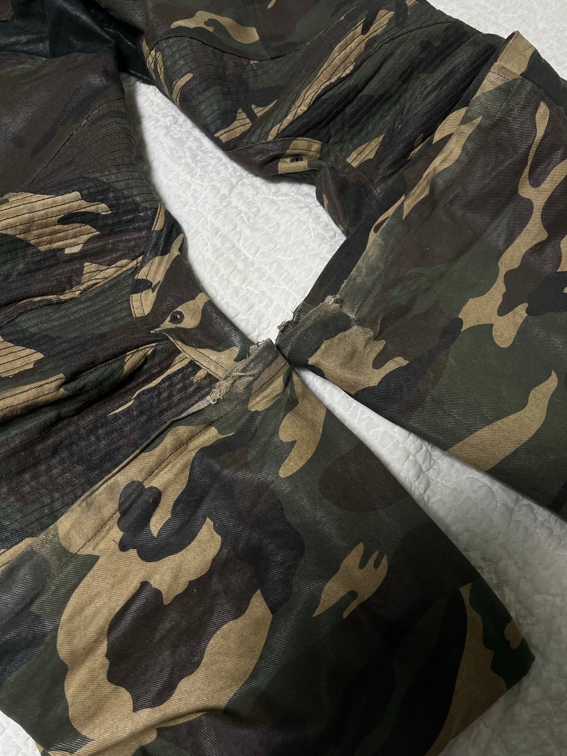 Project G/R Coated Biker Flare Camo Pant 상품이미지2
