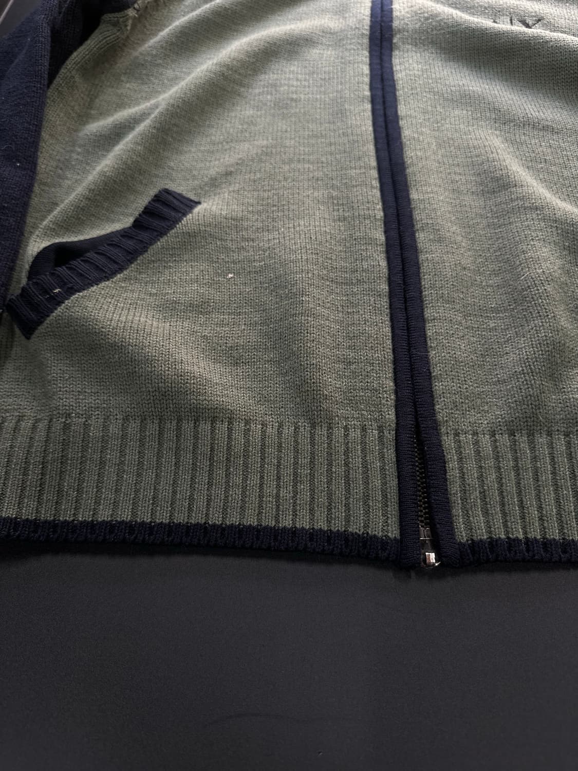 아르마니익스체인지 꽈배기 투웨이 니트집업 상품이미지7