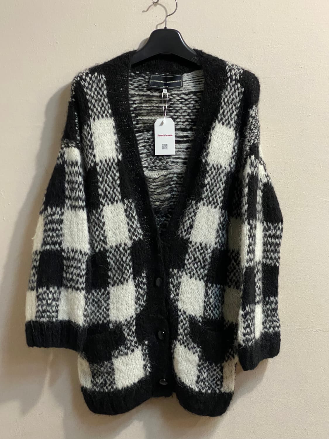 미카엘라 버거 체크 니트 가디건 상품이미지1