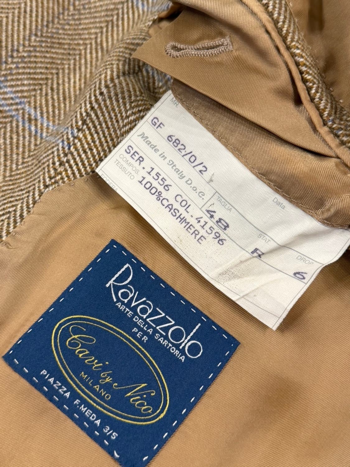 라바졸로 Ravazzolo 로로피아나 원단 자켓 남성105 상품이미지8