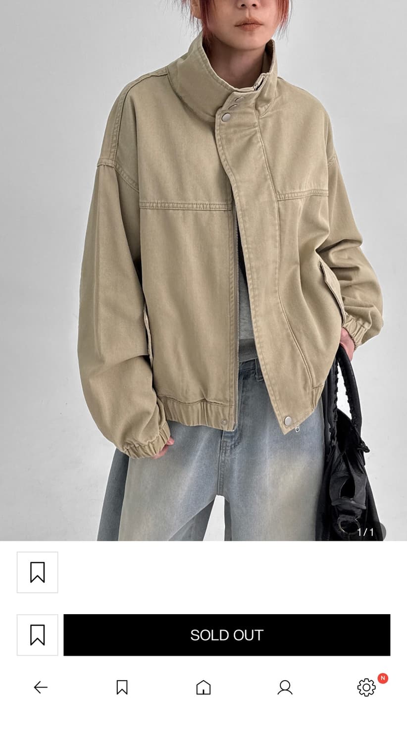 블랙업 지크 하이넥 투웨이 코튼 점퍼 상품이미지2