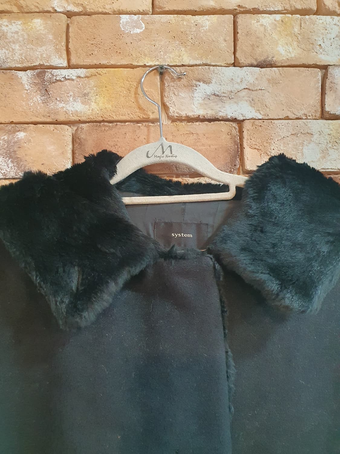 시스템 블랙  코트 상품이미지3