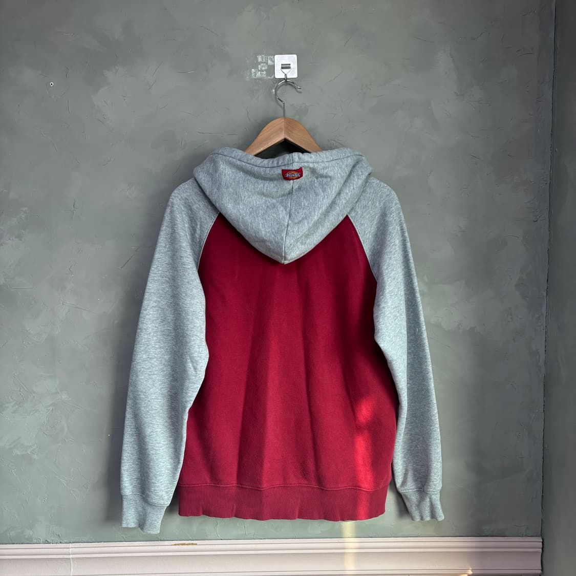 디키즈 후드집업 버건디 그레이 상품이미지4