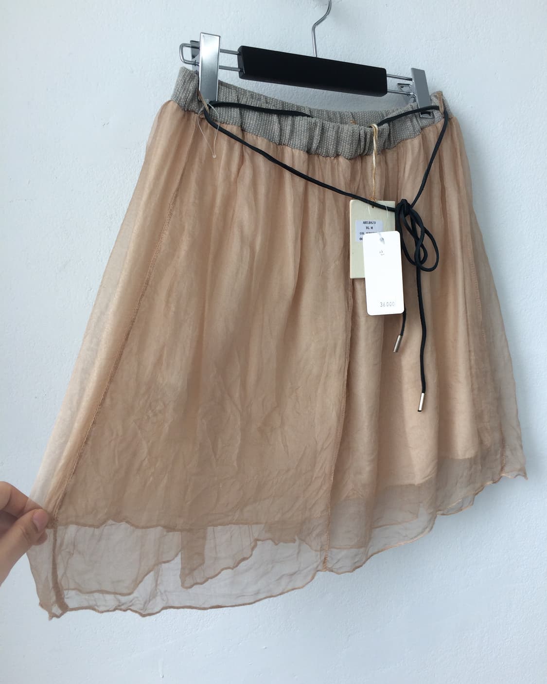 Tied organza mood mini skirt 상품이미지2