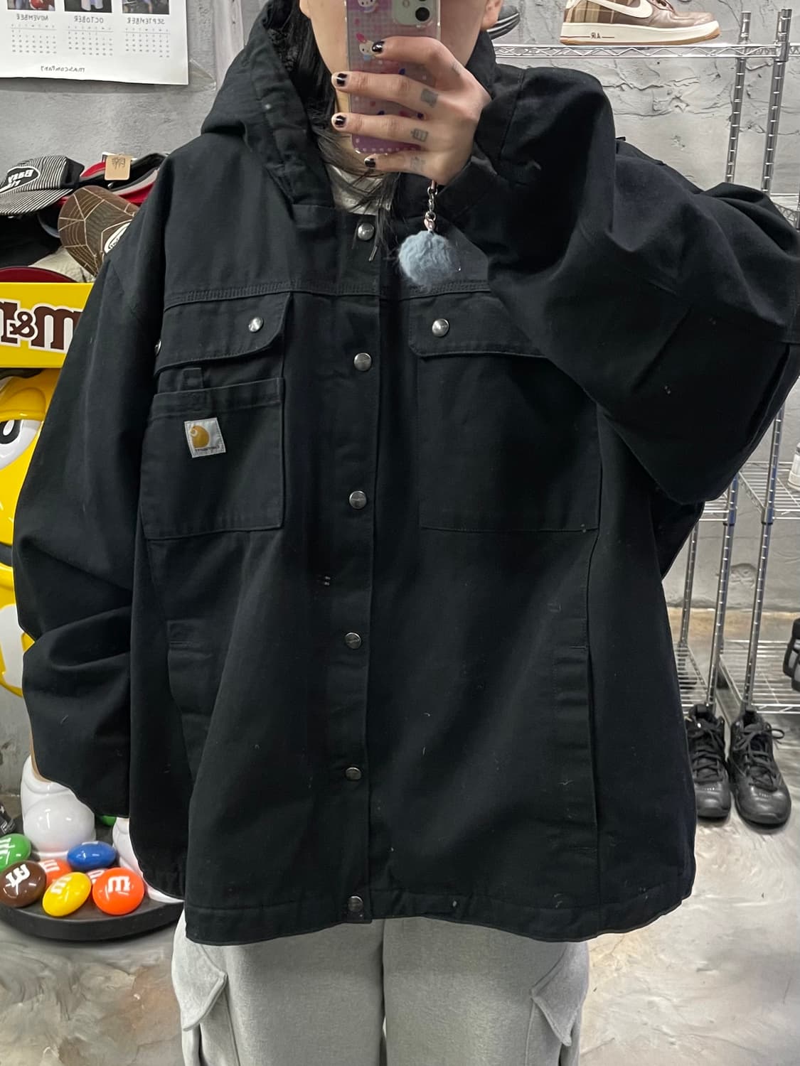 칼하트 발렛 쉐르파 후드 워크 자켓 상품이미지8