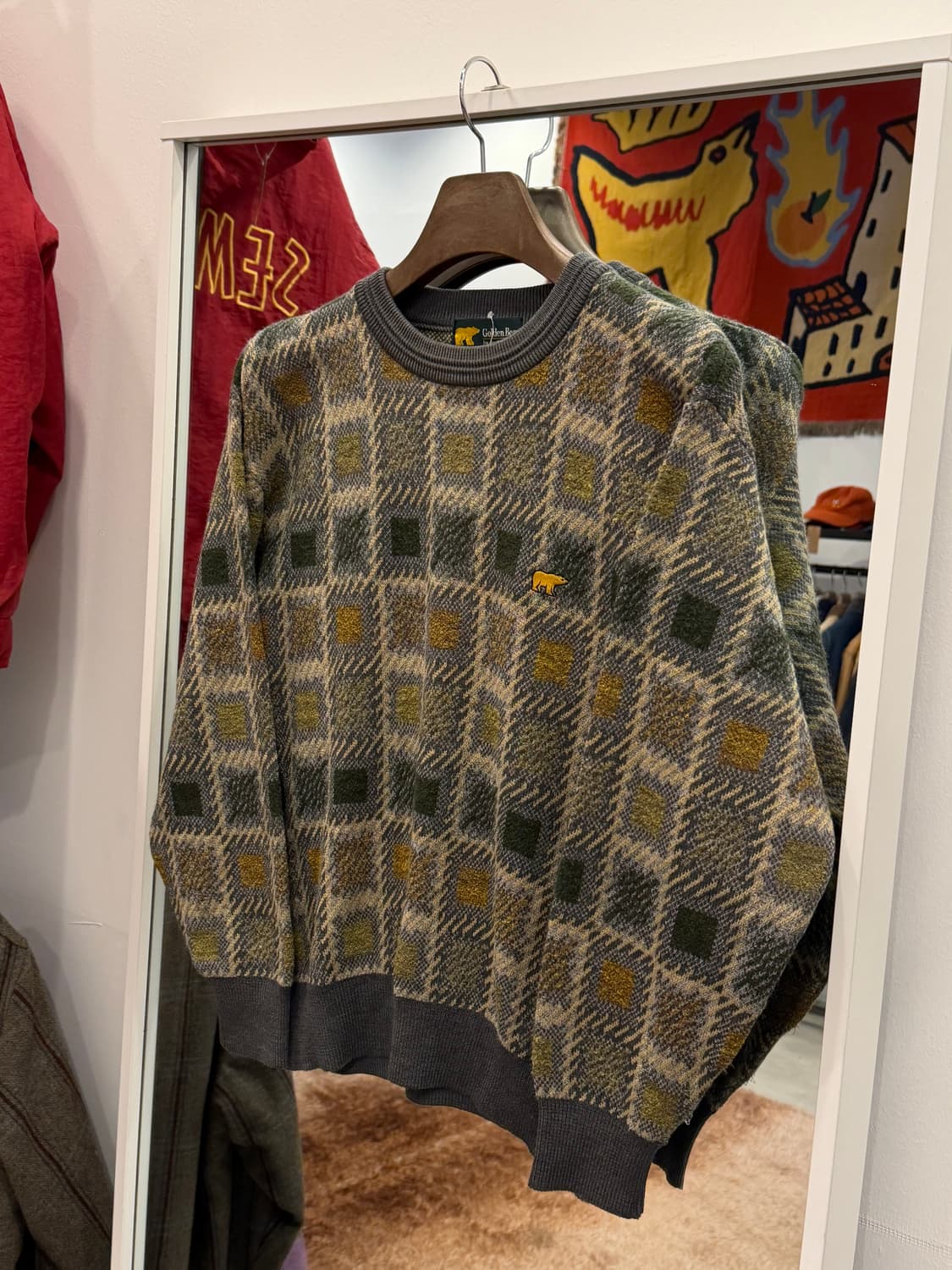 Golden Bear 골든베어 빈티지 울 니트 (made in Japan 상품이미지1