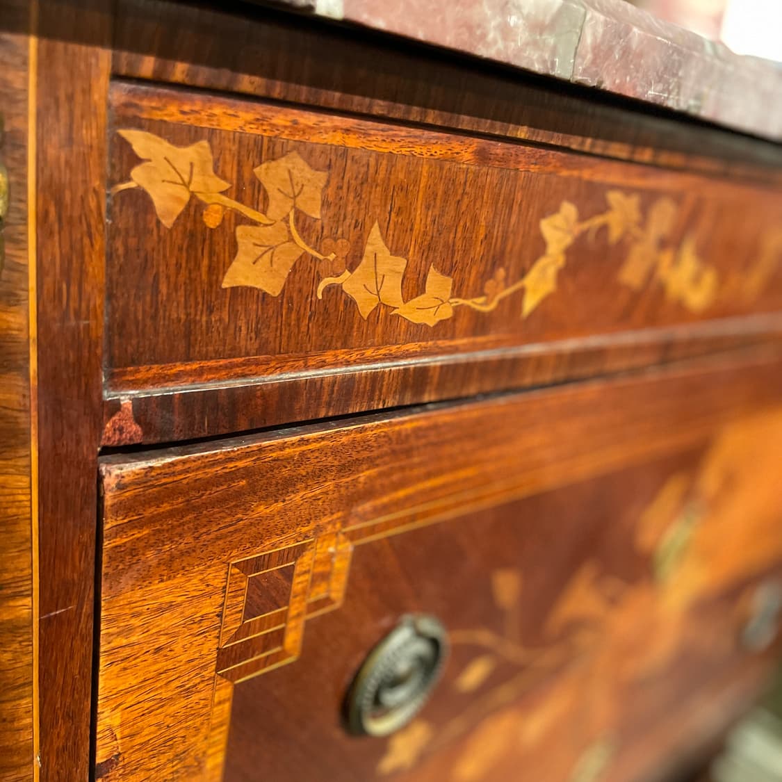 프랑스 루이16세양식 브라운 대리석 서랍장 상품이미지6