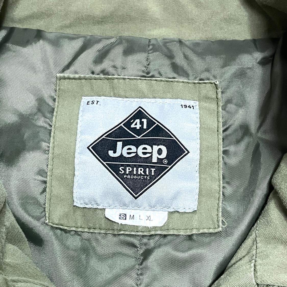 지프 플라워 프린팅 카키 숏 야상자켓 여성S 상품이미지4