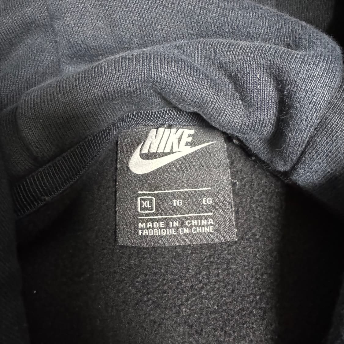 나이키 자수 로고 네이비 후드 XL 상품이미지4